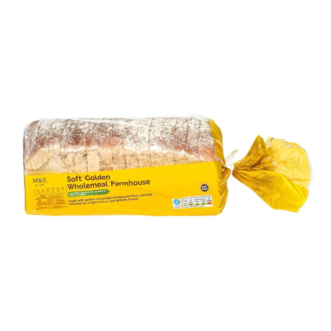Soft Golden Wholemeal Farmhouse Bread Loaf Marks & Spencer Cyprus