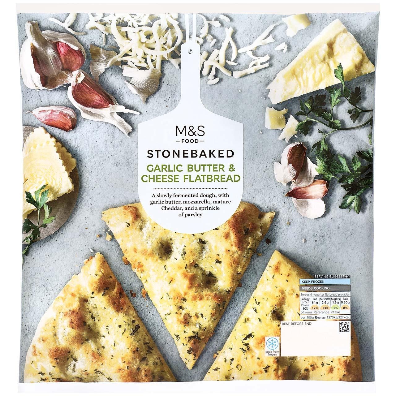 Garlic Butter & Cheese Flatbread Marks & Spencer Cyprus