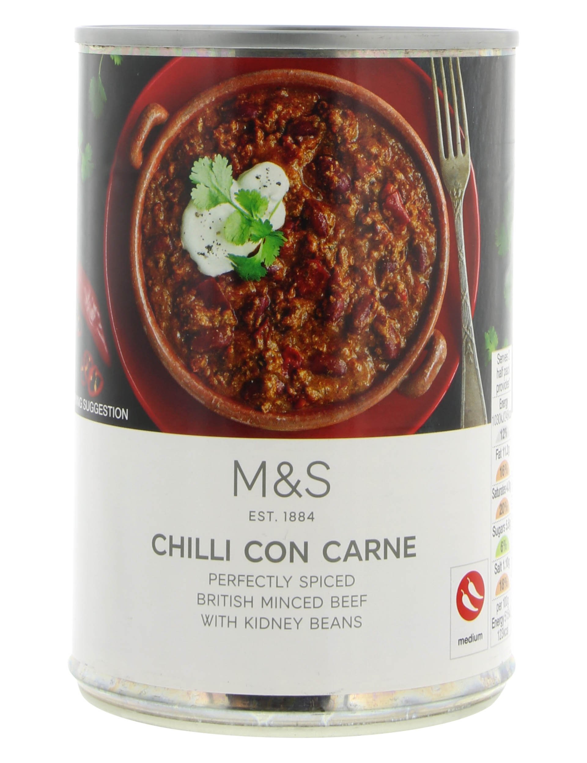 Canned Chilli Con Carne Marks & Spencer Cyprus