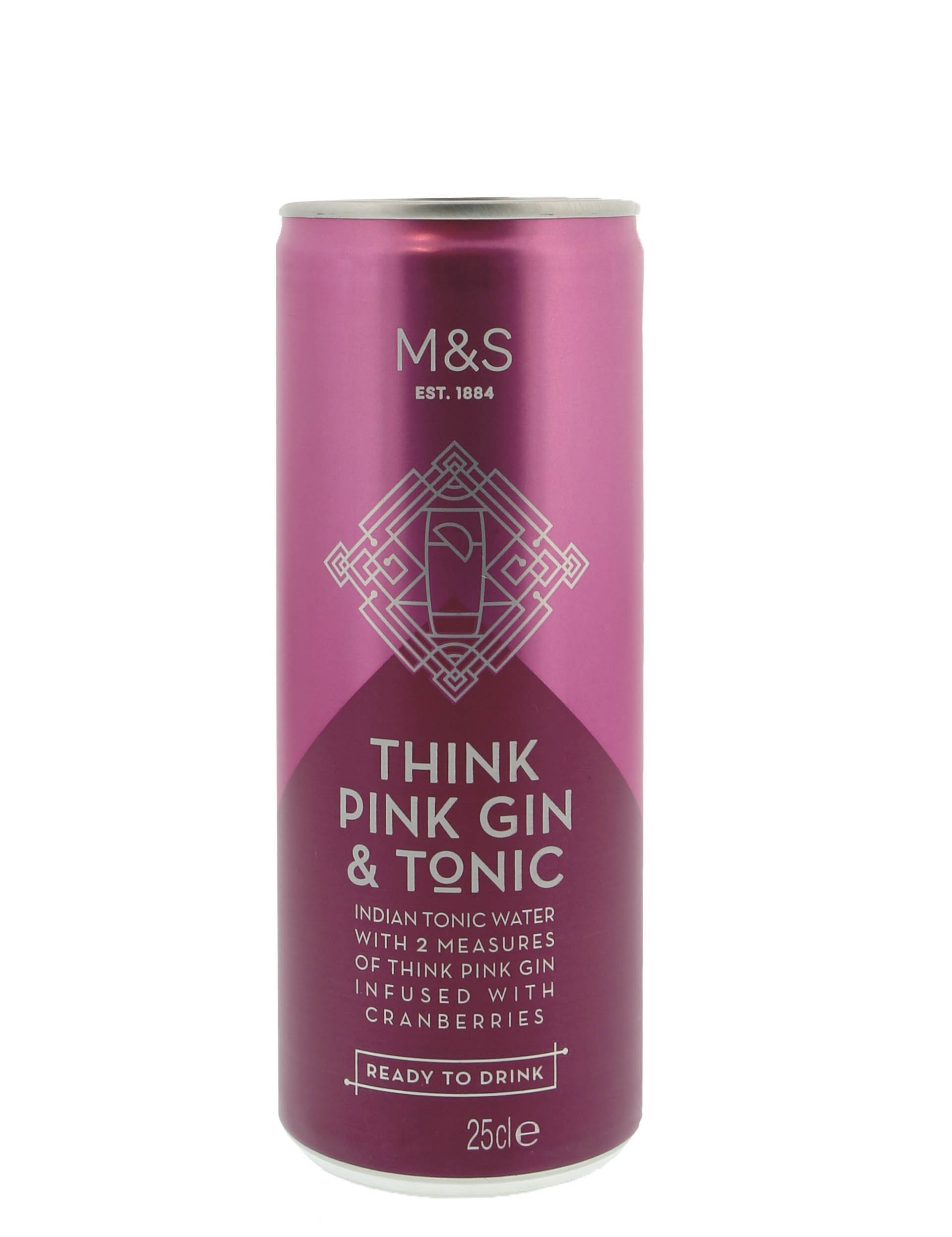 Think Pink Gin & Tonic C Marks & Spencer Cyprus