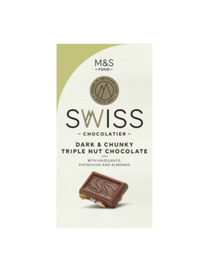 Swiss Chunky Triple Nut Dark Chocolate