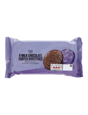6 Milk Chocolate Fully Coated Digestives