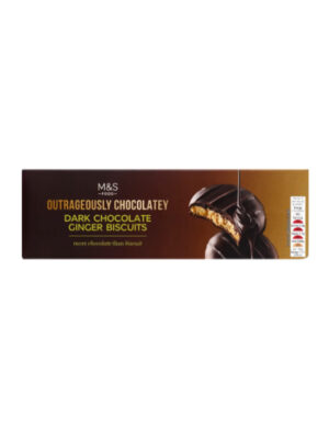 Extremely Chocolatey Dark Chocolate Ginger Biscuits
