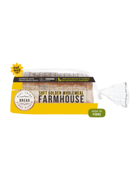 Soft Golden Wholemeal Farmhouse Bread Loaf Soft Golden Wholemeal Farmhouse Bread Loaf