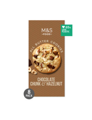 8 All Butter Chocolate & Hazlenut Cookies
