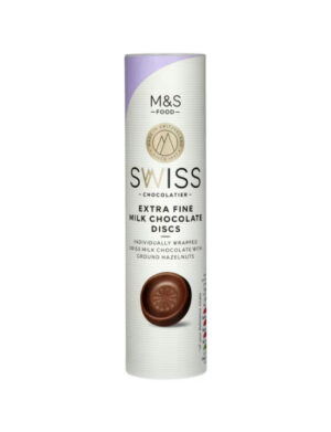 Swiss Milk Chocolate Disc Tube