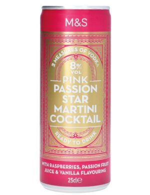 Pink Passion Star Martini Cocktail