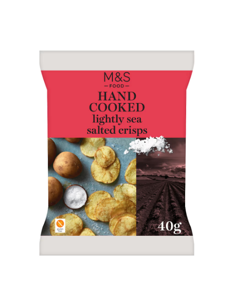 Hand Cooked Lightly Sea Salted Crisps Hand Cooked Lightly Sea Salted Crisps
