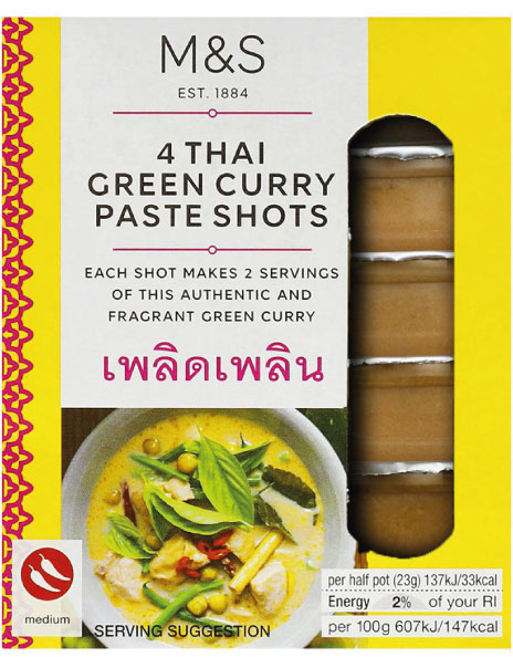 4 Thai Green Curry Paste Shots 4 Thai Green Curry Paste Shots
