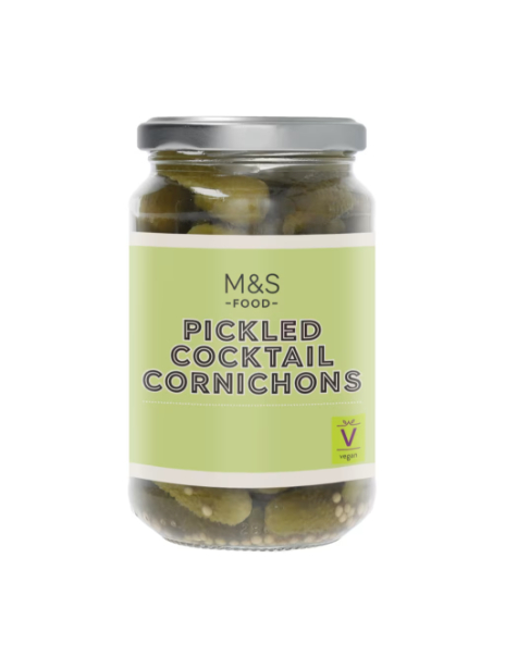 Pickled Cocktail Cornichons