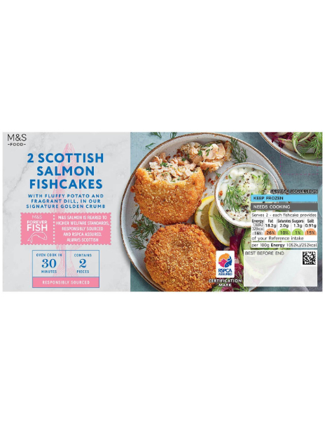 2 Salmon & Dill Fishcakes 2 Salmon & Dill Fishcakes