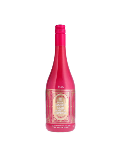 Pink Passion Star Martini Cocktail