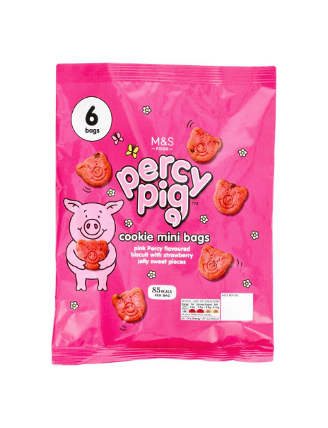 All Butter Mini Percy Pig Cookie Bags All Butter Mini Percy Pig Cookie Bags