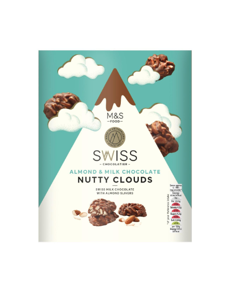 Swiss Almond & Milk Chocolate Nutty Clouds Swiss Almond & Milk Chocolate Nutty Clouds