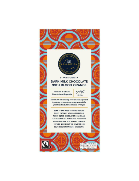 Collection 54% Dark Milk Dominican Republic Chocolate with Blood Orange Collection 54% Dark Milk Dominican Republic Chocolate with Blood Orange
