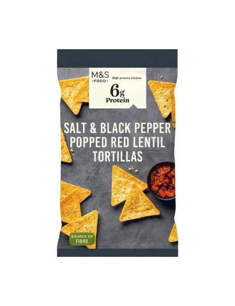 Salt & Black Pepper Popped Red Lentil Tortillas Salt & Black Pepper Popped Red Lentil Tortillas