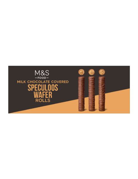 Milk Chocolate and Speculoos Wafer Rolls