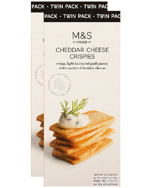 Cheddar Cheese Crispies Twin Pack Cheddar Cheese Crispies Twin Pack