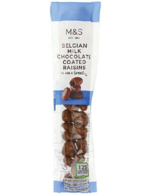 Perfectly Portioned Belgian Milk Chocolate Coated Raisins