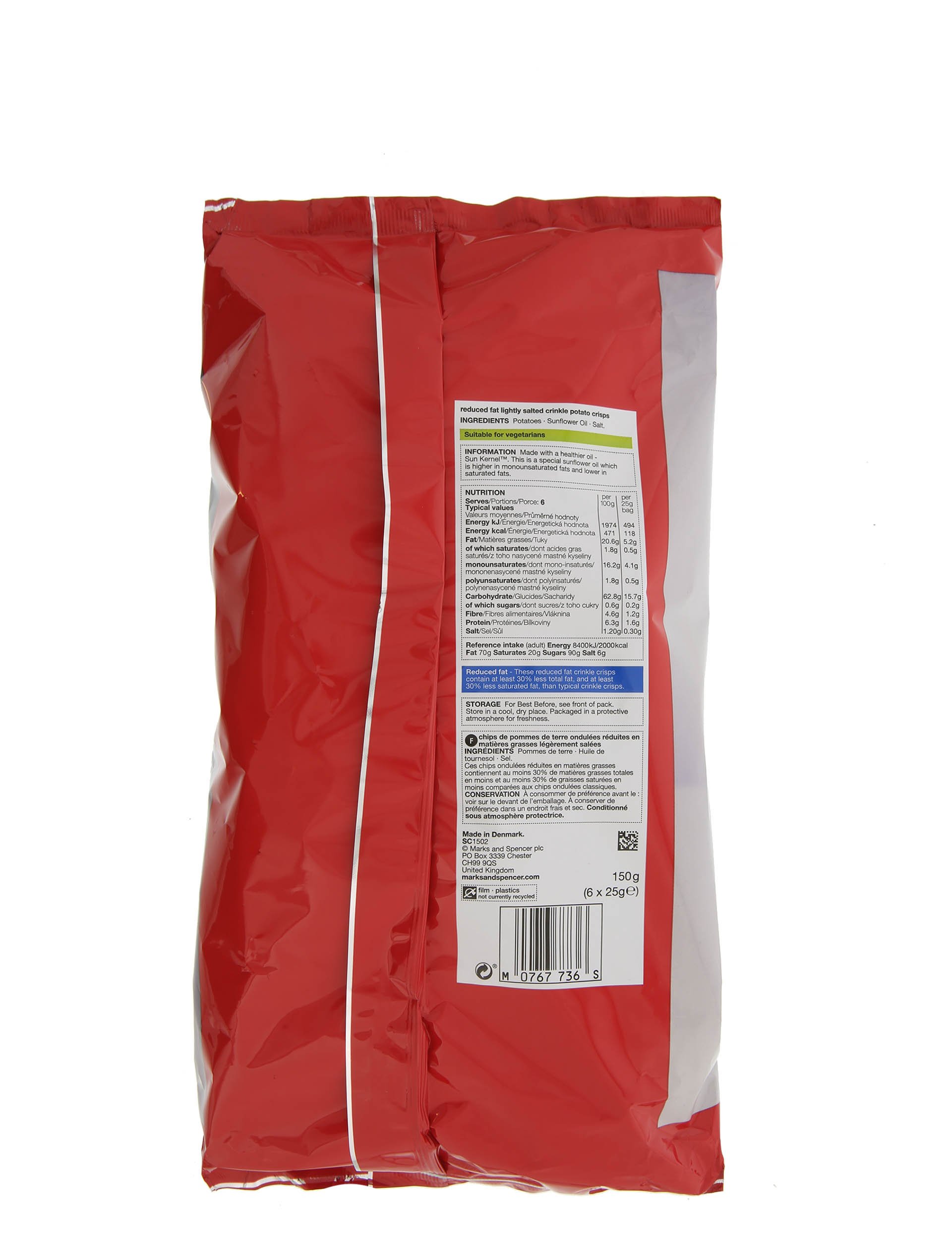 Reduced Fat Lightly Salted Multipack