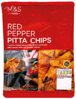 Red Pepper Pitta Chips