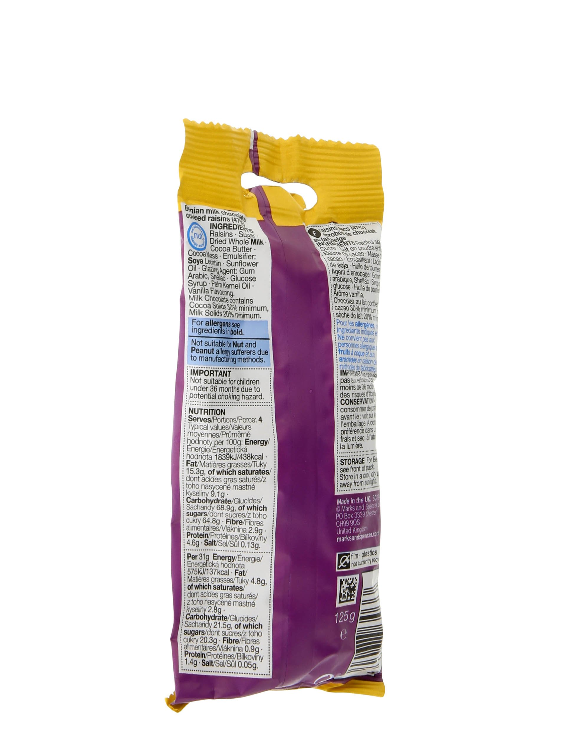 Belgian Milk Chocolate Coated Californian Raisins