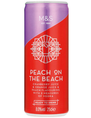 Peach On The Beach Cocktail