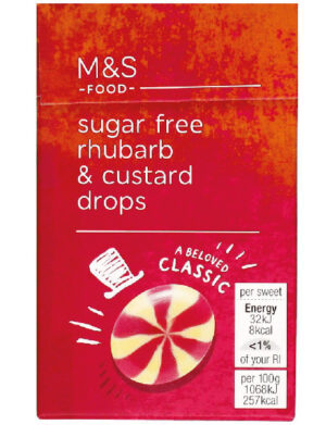 Sugar Free Rhubarb & Custard Drops