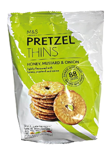 Pretzel Thins Mustard Onion & Honey