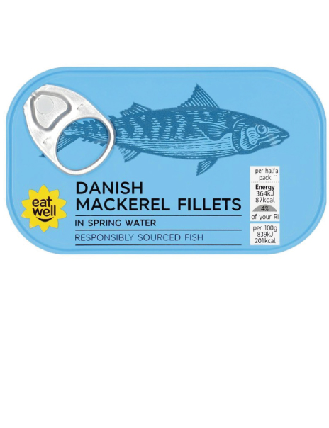 Danish Mackerel Fillets in Spring Water Danish Mackerel Fillets in Spring Water