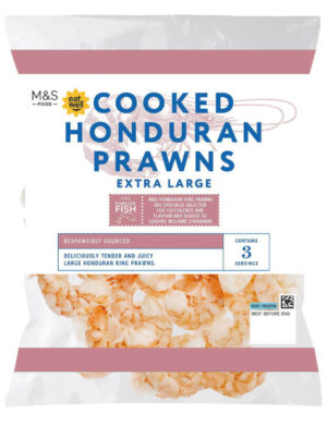 XL Cooked Honduran Prawns