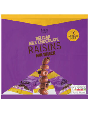 Belgian Milk Chocolate Raisins Multipack