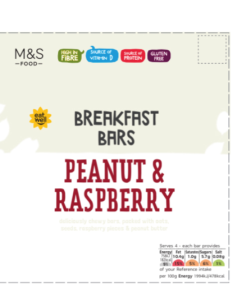 Peanut Butter and Raspberry Breakfast Bar Peanut Butter and Raspberry Breakfast Bar