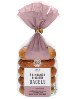 5 Cinnamon & Raisin Sourdough Bagels 