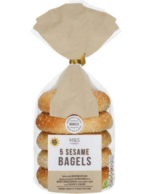 5 Sesame Sourdough Bagels