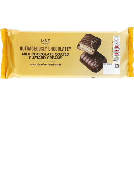 Milk Chocolate Coated Custard Cream