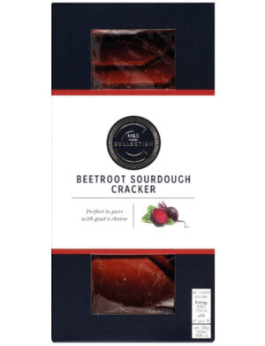 Beetroot Sourdough Crackers