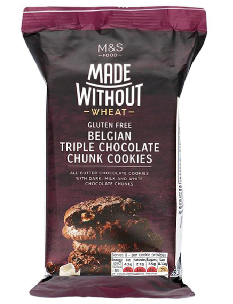 Made Without Wheat Belgian Triple Chocolate Chunk Cookies