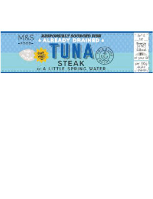 Pole & Line Caught Tuna Steak in a Little Spring Water