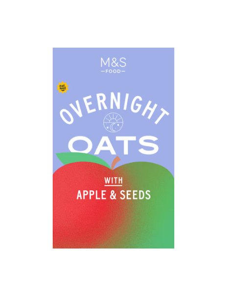 Overnight Oats with Apple and Seeds